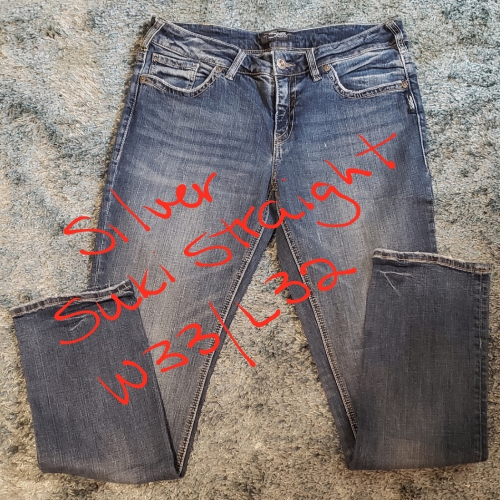 Silver "Suki" Straight Jeans